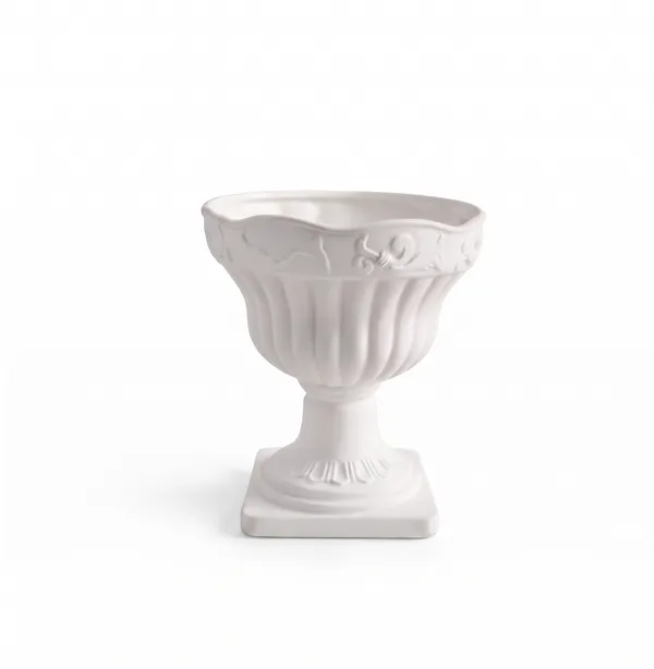 White_Plastic_Oman_Flower_Vase_|_10_Inches