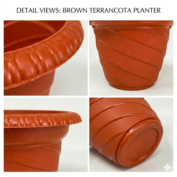 Twister_Design_Brown_Plastic_Pots_8_Inch_Pack_of_12_|_Stylish_Flower_Planters_for_Home_Garden_Balcony_Indoor_Outdoor_Decor