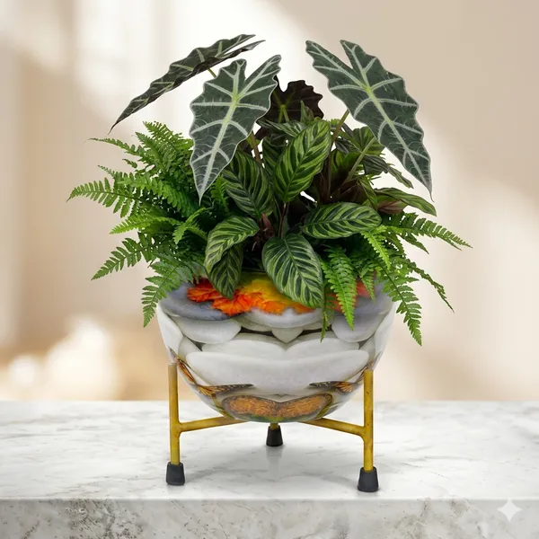 Hand-Painted_Metal_Pot_with_Stand_|_Decorative_Tabletop_Planter_for_Home_&_Office_|_6_Inch