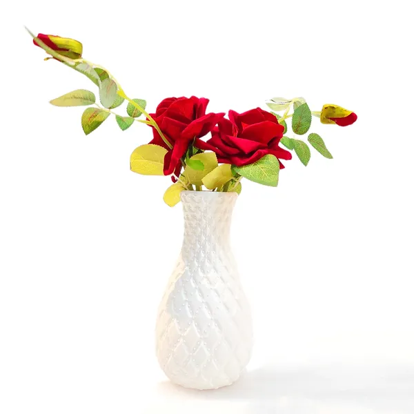 Pack_Of_5_White_Plastic_Beauty_Flower_Vase_|_For_Home,_Garden_&_Events_|_8_Inches