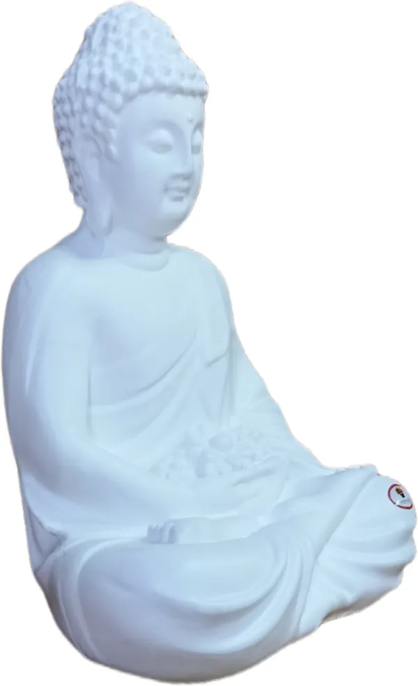 White_Plastic_Floortable_Showpiece_Figurine_|_12_Inches