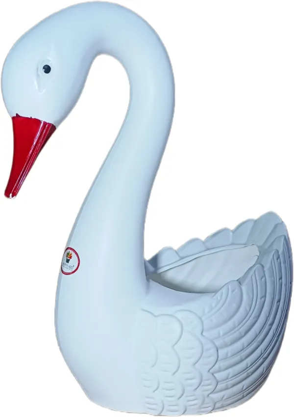 White_Plastic_Floortable_Duck_Flower_Vase_|_For_Home,_Garden_&_Events_|_12_Inches