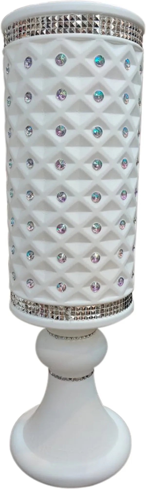 White_Plastic_Floortable_Flower_Vase_|_For_Home,_Garden_&_Events_|_32_Inches