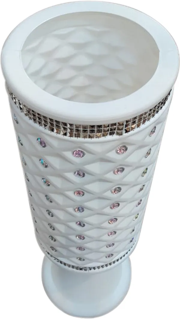 White_Plastic_Floortable_Flower_Vase_|_For_Home,_Garden_&_Events_|_32_Inches