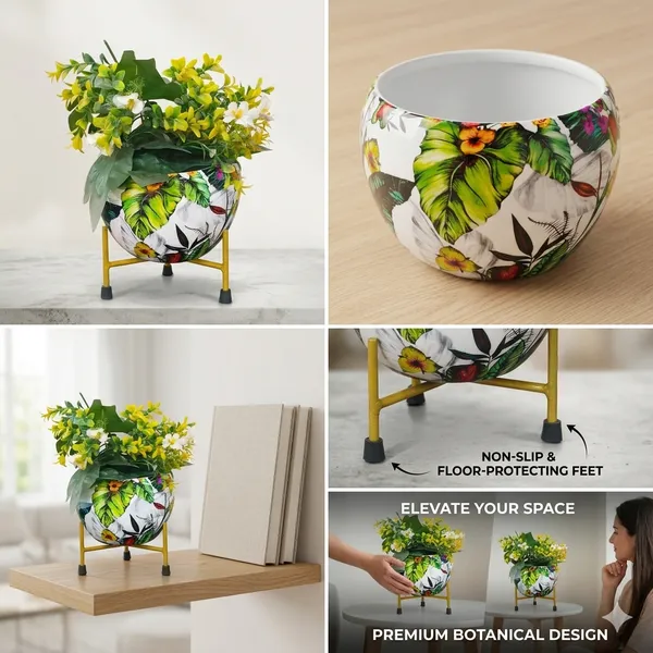 Hand-Painted_Metal_Pot_with_Stand_|_Decorative_Tabletop_Planter_for_Home_&_Office_|_6_Inch