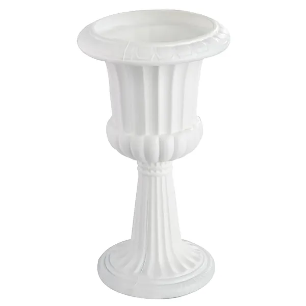 White_Plastic_Floor_Flower_Vase_|_For_Home,_Garden_&_Events