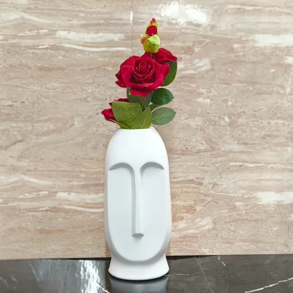 Pack_Of_4_White_Plastic_Tablefloor_Flower_Vase_|_For_Home,_Garden_&_Events_|_10_Inches