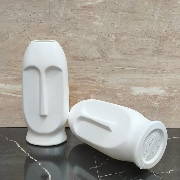 Pack_Of_4_White_Plastic_Tablefloor_Flower_Vase_|_For_Home,_Garden_&_Events_|_10_Inches