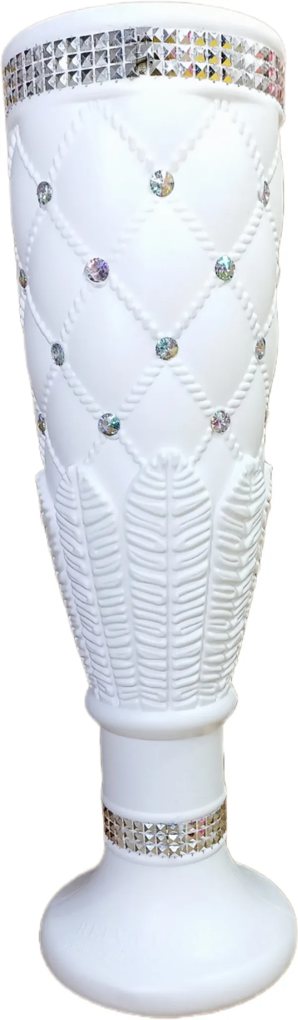 White_Plastic_Floortable_Flower_Vase_|_For_Home,_Garden_&_Events_|_25_Inches