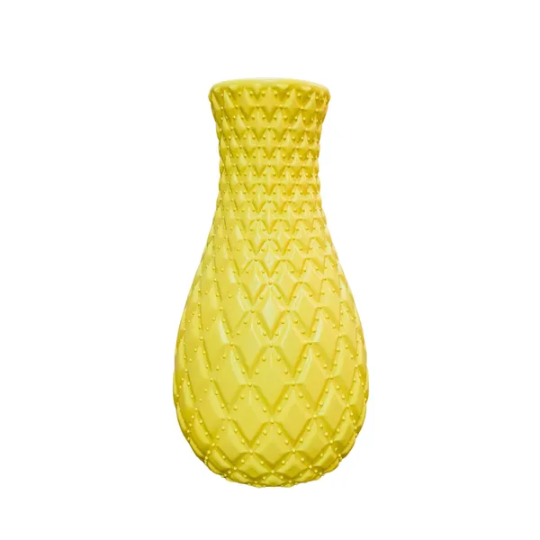 Pack_Of_5_Yellow_Plastic_Table_Flower_Vase_|_For_Home,_Garden_&_Events_|_8_Inches