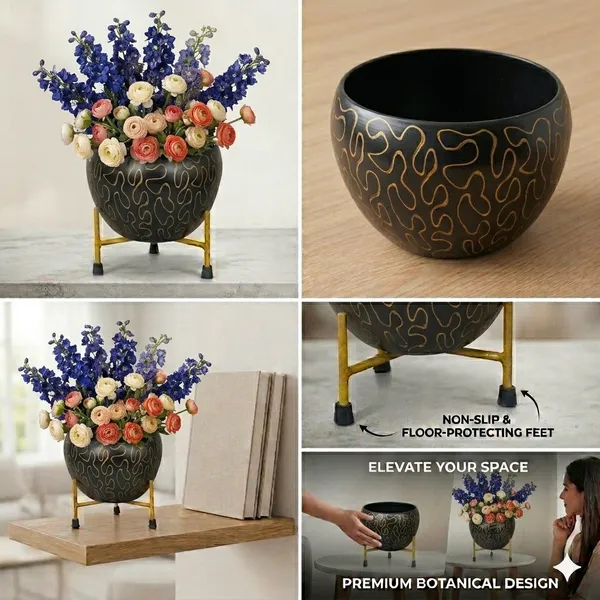 Hand-Painted_Metal_Pot_with_Stand_|_Decorative_Tabletop_Planter_for_Home_&_Office_|6_Inch