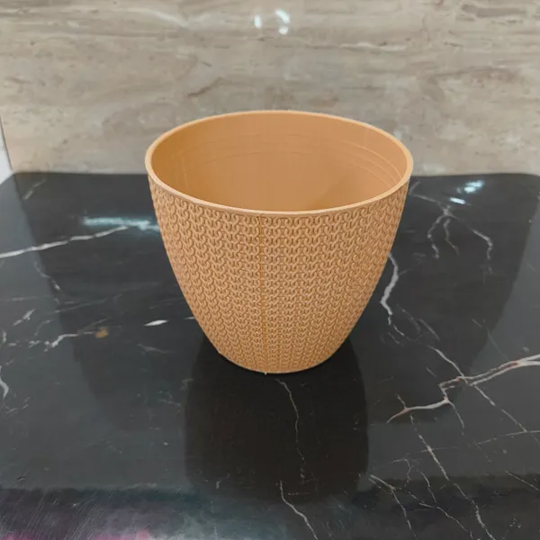 Pack_of_6_Textured_Turkey_Plastic_Lightweight_Planter_|_for_Home_&_Office_|_5_Inch