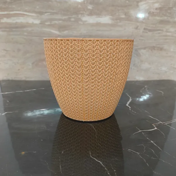 Pack_of_6_Textured_Turkey_Plastic_Lightweight_Planter_|_for_Home_&_Office_|_5_Inch