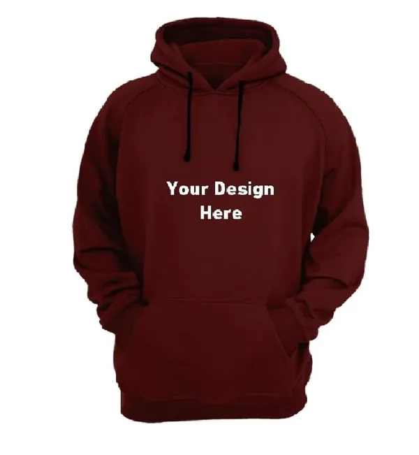 Maroon_Personalized_Photo_On_Hoodie_For_Men_&_Women