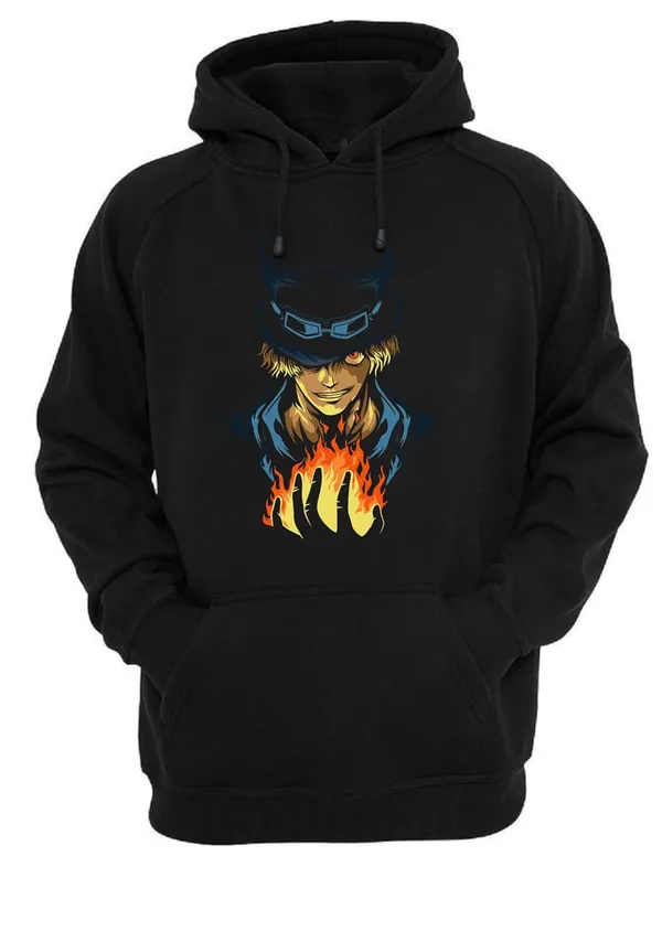 Black_Anime_Sabo_Printed_Men_&_Women_Cotton_Hooded_Hoodie