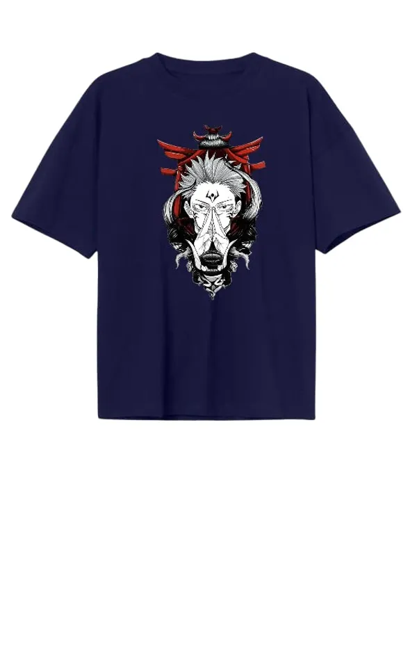 Navy_Blue_Stylish_Anime_Printed_T-Shirt_For_Men_&_Women
