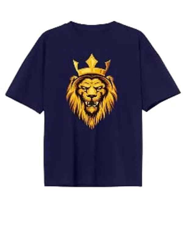 Navy_Blue_Pure_Cotton_Anime_Printed_T-Shirt_For_Men_&_Women