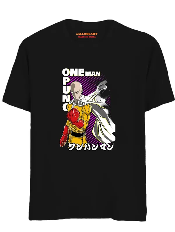 Black_Pure_Cotton_Regular_Fit_Anime_One_Punch_Man_Printed_T-Shirt_For_Men_&_Women