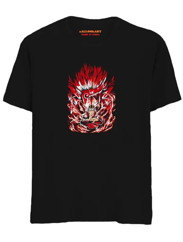 Black_Pure_Cotton_Anime_Itachi_Susanoo_Printed_T-Shirt_For_Men_&_Women