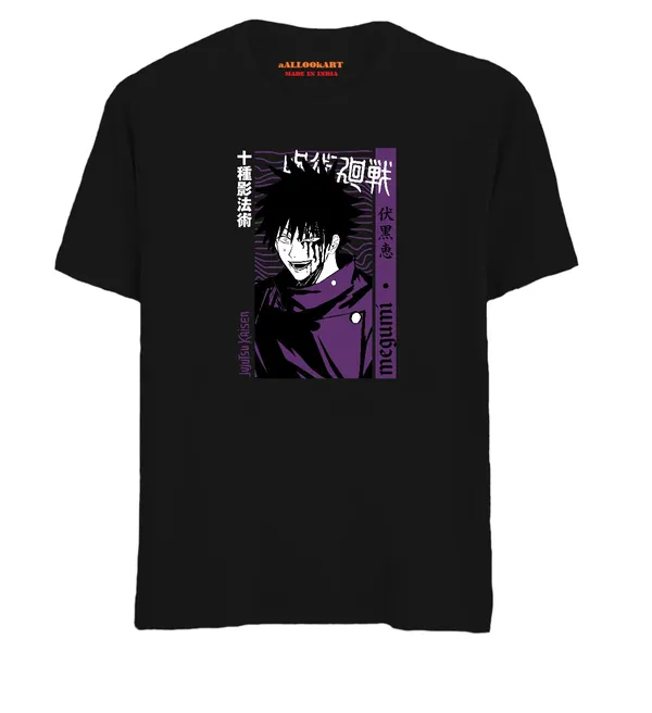 Black_Pure_Cotton_Anime_Jujuts_Printed_T-Shirt_For_Men_&_Women