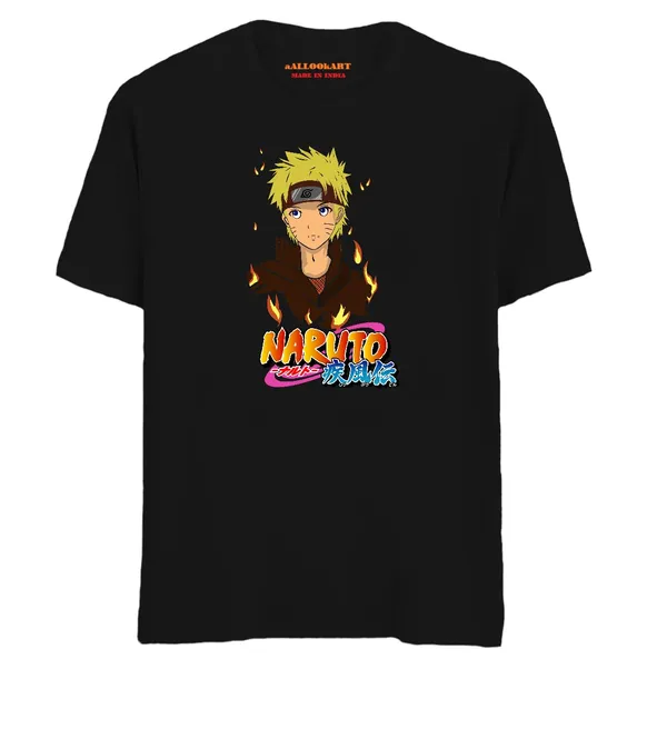 Black_Pure_Cotton_Anime_Narutto_Printed_T-Shirt_For_Men_&_Women