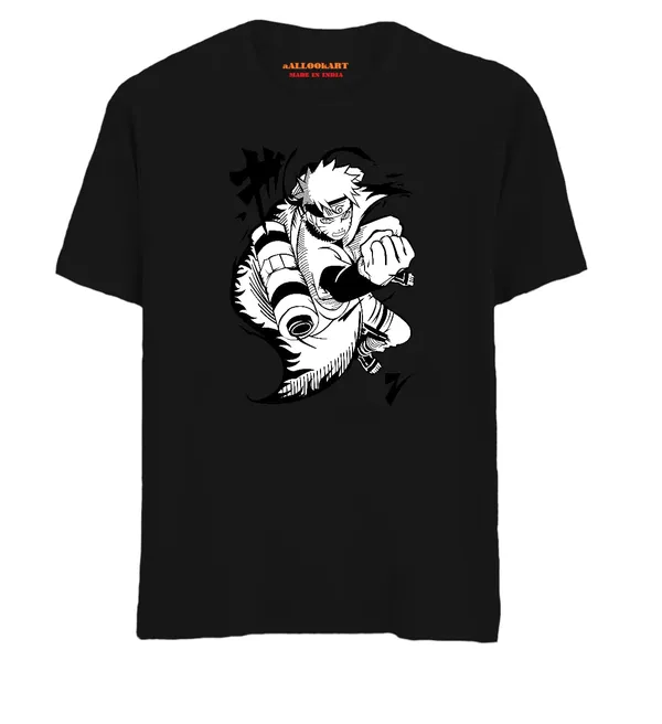 Black_Pure_Cotton_Anime_Sagemode_Printed_T-Shirt_For_Men_&_Women
