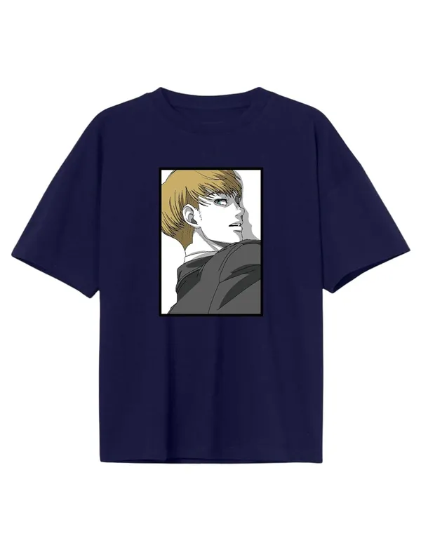 Navy_Blue_Pure_Cotton_Anime_Atack_On_Titn_Printed_T-Shirt_For_Men_&_Women