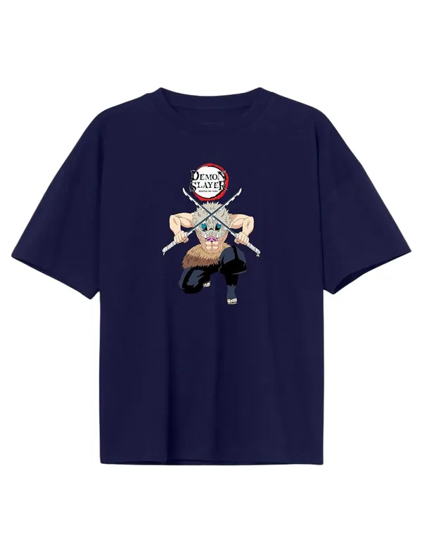 Navy_Blue_Pure_Cotton_Regular_Fit_Anime_Kimtsu_No_Yiba_Printed_T-Shirt_For_Men_&_Women