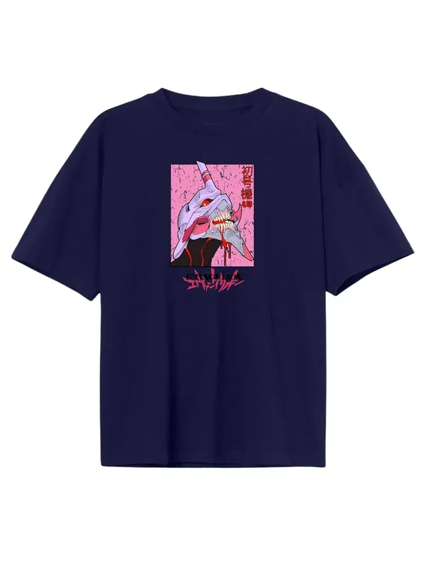 Navy_Blue_Pure_Cotton_Regular_Fit_Anime_Neon_Genes_Evnglion_Printed_T-Shirt_For_Men_&_Women