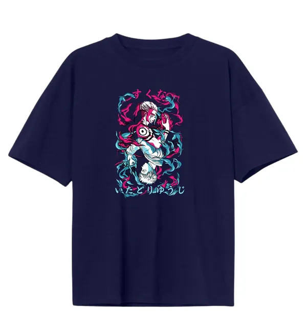 Navy_Blue_Pure_Cotton_Regular_Fit_Anime_Sukuna_Printed_T-Shirt_For_Men_&_Women