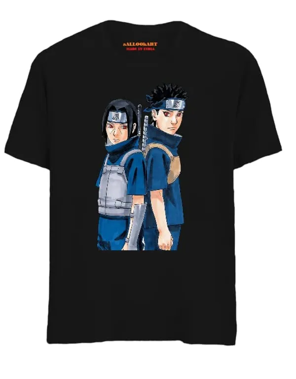 Black_Pure_Cotton_Anime_Nruto_Itchi_Printed_T-Shirt_For_Men_&_Women
