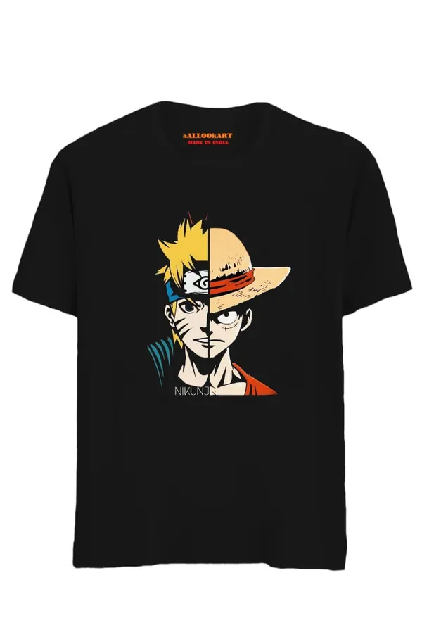 Black_Pure_Cotton_Anime_Lets_Go_Printed_T-Shirt_For_Men_&_Women