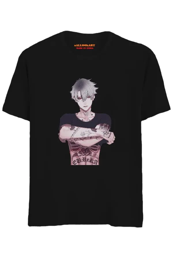 Black_Pure_Cotton_Anime_Twitor_Printed_T-Shirt_For_Men_&_Women