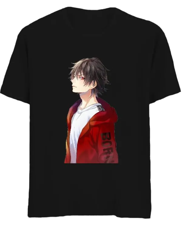 Black_Pure_Cotton_Anime_Reincarnated_Printed_T-Shirt_For_Men_&_Women