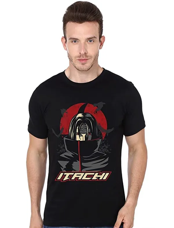 Black_Anime_Itachi_Uchiha_Clan_Sasuke_Printedhalf_Sleeve_Round_Neck_T-Shirt