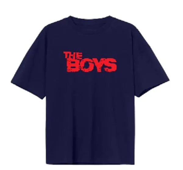 Navy_Blue_Pure_Cotton_Slogan_The_Boys_Printed_T-Shirt_For_Men_&_Women