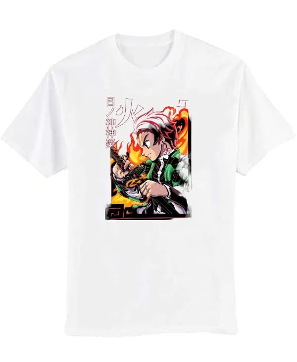 White_Regular_Fit_Anime_Printed_T-Shirt_For_Men_&_Women