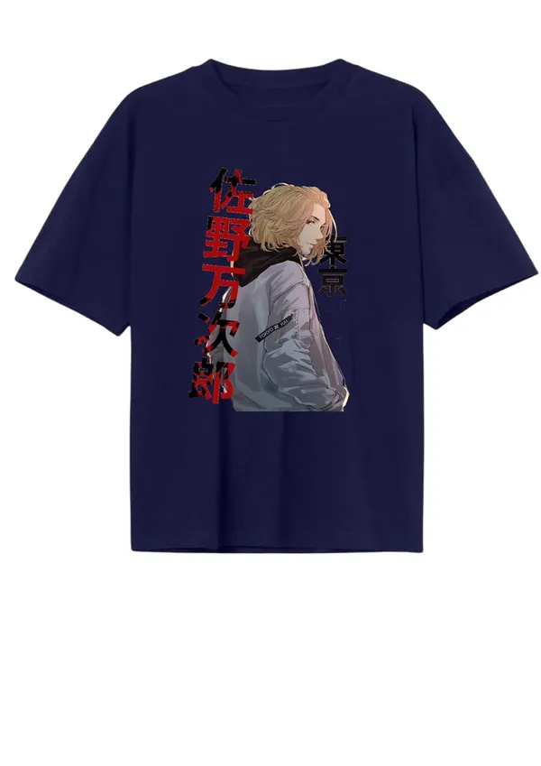 Navy_Blue_Pure_Cotton_Anime_Smartest_Mikey-Tokyo-Revengers_Printed_T-Shirt_For_Men_&_Women