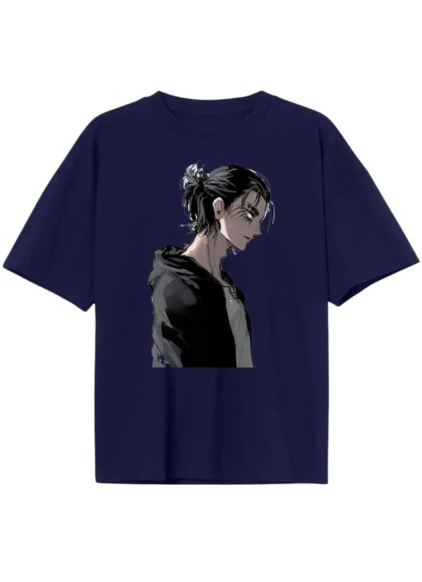 Navy_Blue_Stylish_Pure_Cotton_Anime_Yeagr_Eren_Printed_T-Shirt_For_Men_&_Women