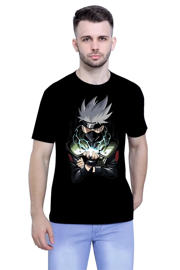 Black_Pure_Cotton_Anime_Hatke_Kakshi_Printed_T-Shirt_For_Men_&_Women