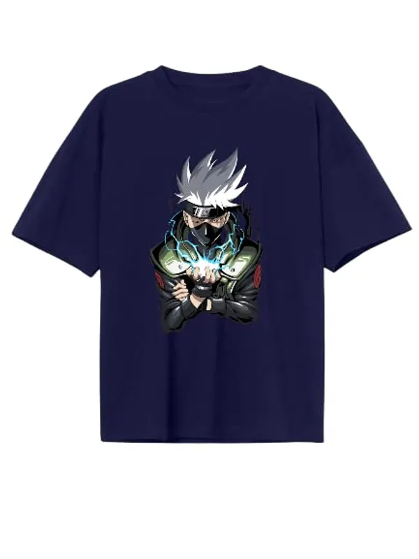 Navy_Blue_Pure_Cotton_Anime_Hatke_Kakshi_Printed_T-Shirt_For_Men_&_Women