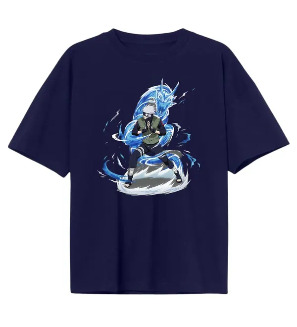 Navy_Blue_Regular_Fit_Pure_Cotton_Anime_Kakshi_Printed_T-Shirt_For_Men_&_Women