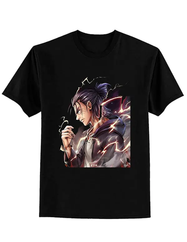 Black_Pure_Cotton_Anime_Printed_T-Shirt_For_Men_&_Women