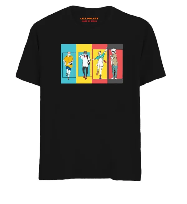 Black_Pure_Cotton_Anime_Jujutsu_Kaisen_Yuji_Megumi_Gojo_Unisex_Round_Neck_T-Shirt_For_Men_&_Women