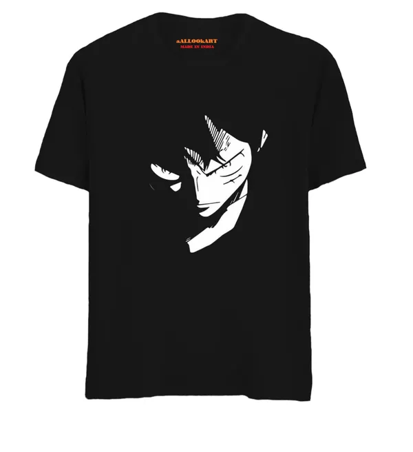 Black_Anime_Luffy_One_Piece_Printed_T-Shirt_For_Men_&_Women