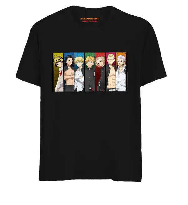 Black_Anime_Tokyo_Manji_Gang_Printed_T-Shirt_For_Men_&_Women
