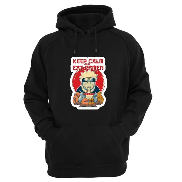 Black_Anime_Keep_Calm_And_Eat_Ramn_Printed_Men_&_Women_Cotton_Hooded_Hoodie