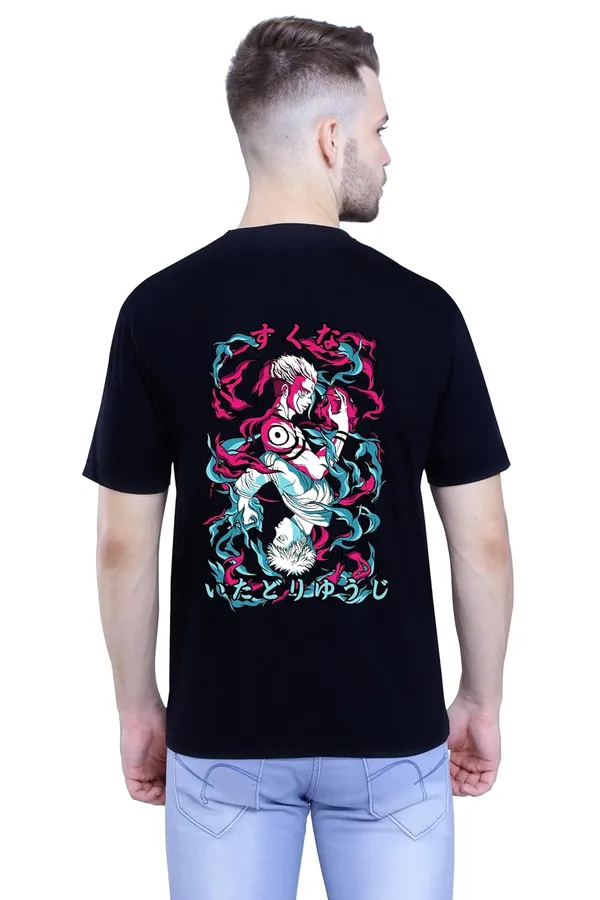Black_Stylish_Back_Side_Anime_Sookna_Printed_Round_Neck_T-Shirt_For_Men_&_Women