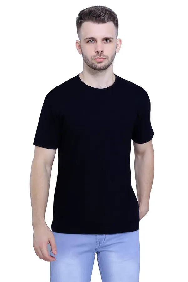 Black_Stylish_Back_Side_Anime_Jotro_Printed_Round_Neck_T-Shirt_For_Men_&_Women