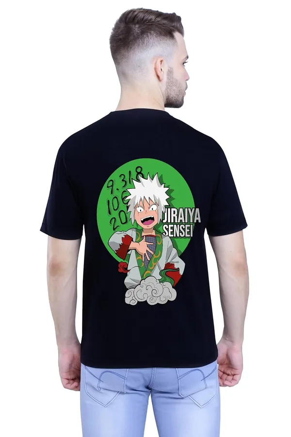 Black_Stylish_Back_Side_Anime_Young-Jiraiya_Printed_Round_Neck_T-Shirt_For_Men_&_Women